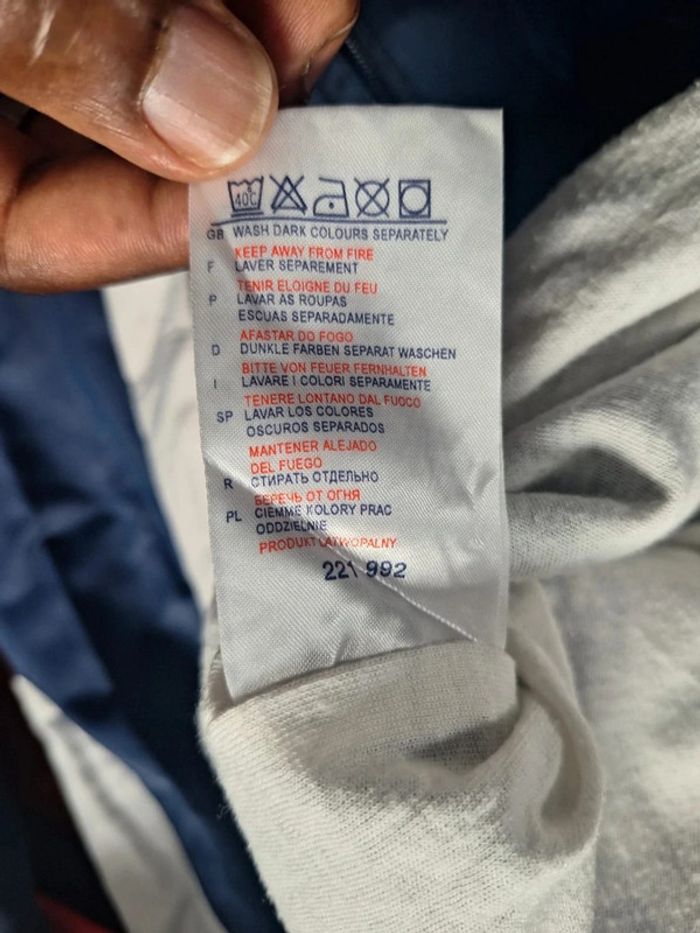 Veste Reebok vintage M bleu blanc style 90s logo brodé rétro (544) - photo numéro 15