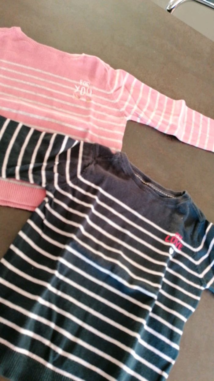 Lot 2 pulls légers+1tee shirt ML - photo numéro 6