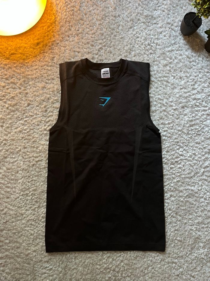 Débardeur compress Gymshark Onyx 5.0 - Black taille M - photo numéro 3