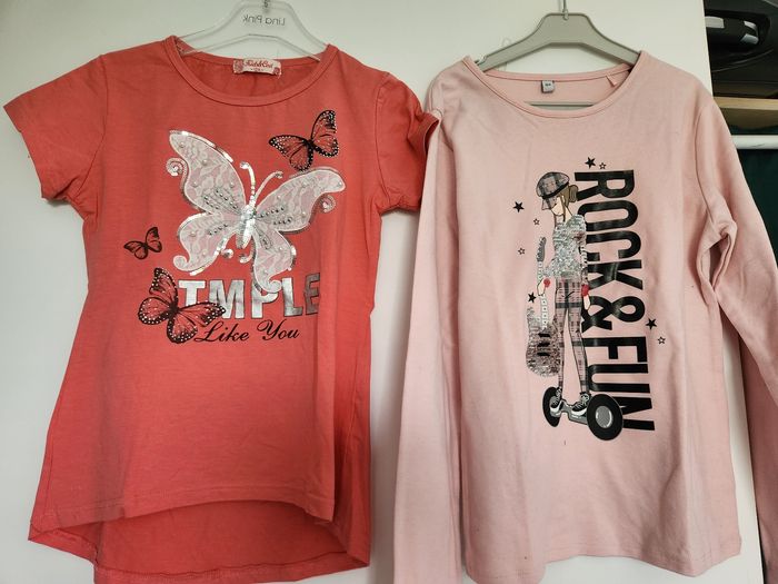 Lot T shirt manche longue 12 ans fille - photo numéro 2