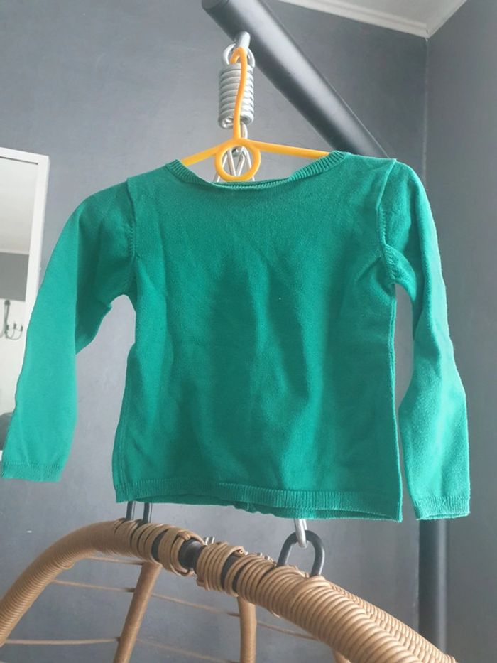 Gilet vert tape a l oeil 3 ans - photo numéro 2