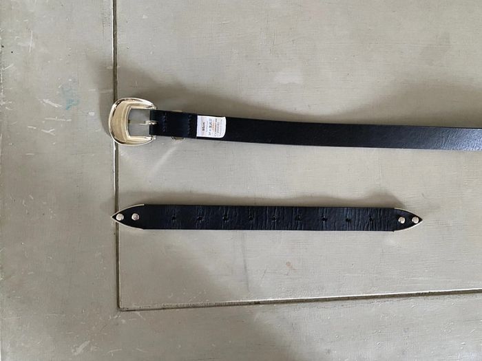 Ceinture femme double boucle noire et argentée - photo numéro 10