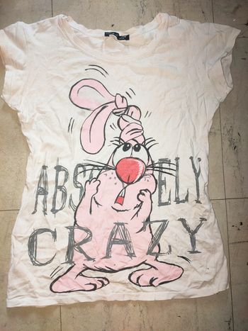 Tee-shirt manches courtes fille taille 12 ans P'ti Lou Lou