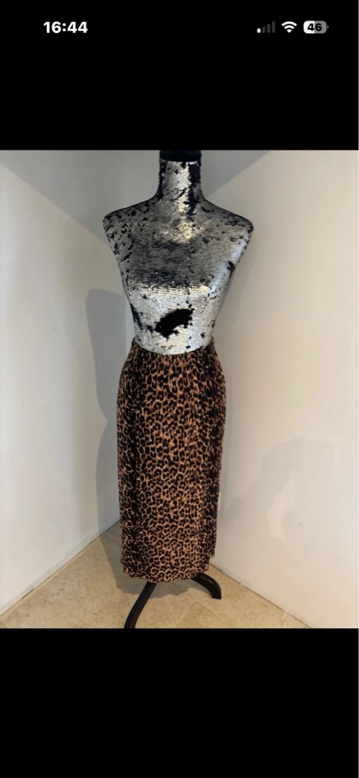Jupe longue léopard Zara taille 36 - photo numéro 2