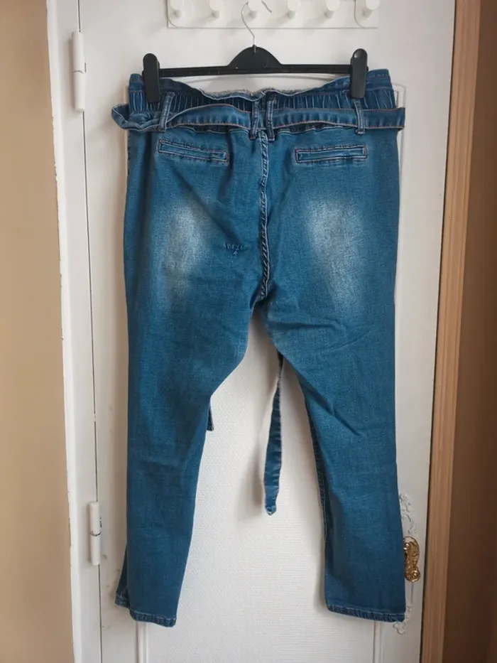 Pantalon trois quart taille haute 1XL 46-48 - photo numéro 5