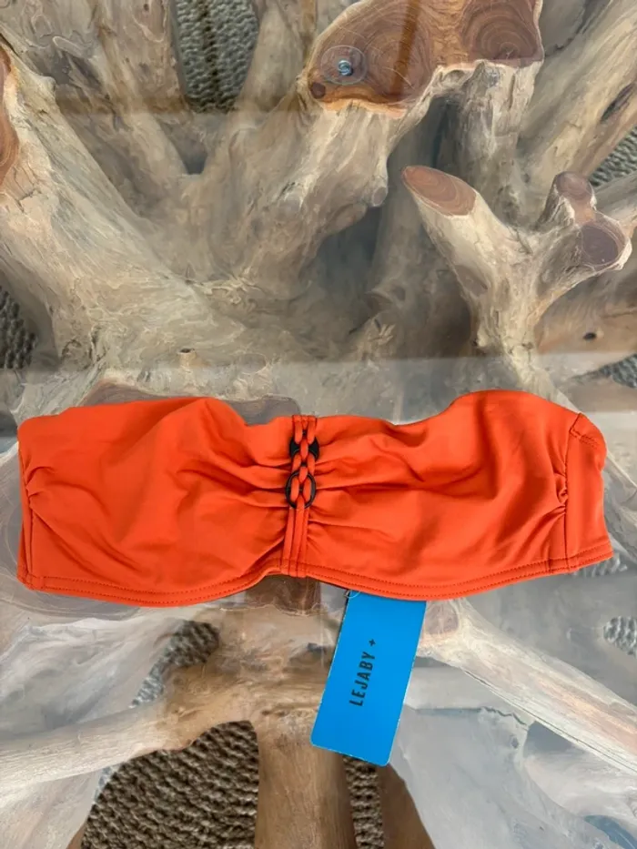 Haut de maillot de bain Maison Lejaby orange épicée