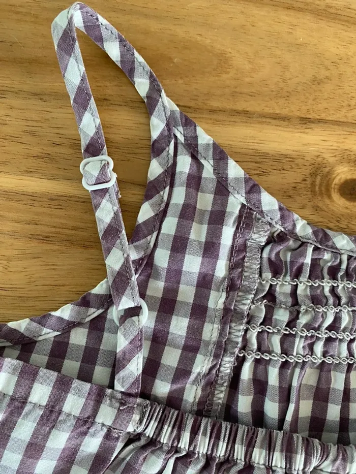 Combishort sergent major à carreau violet et blanc - photo numéro 7