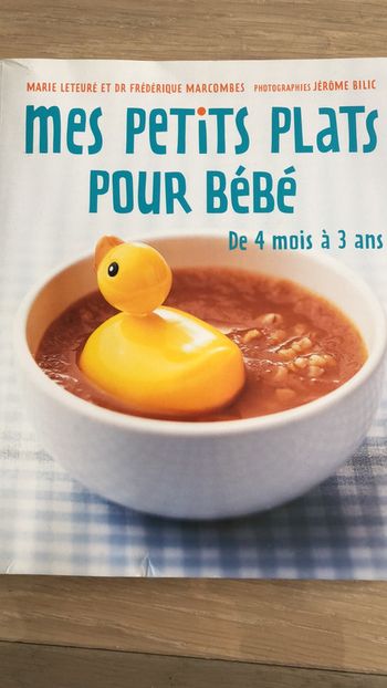Livre mes petits plats pour bébé