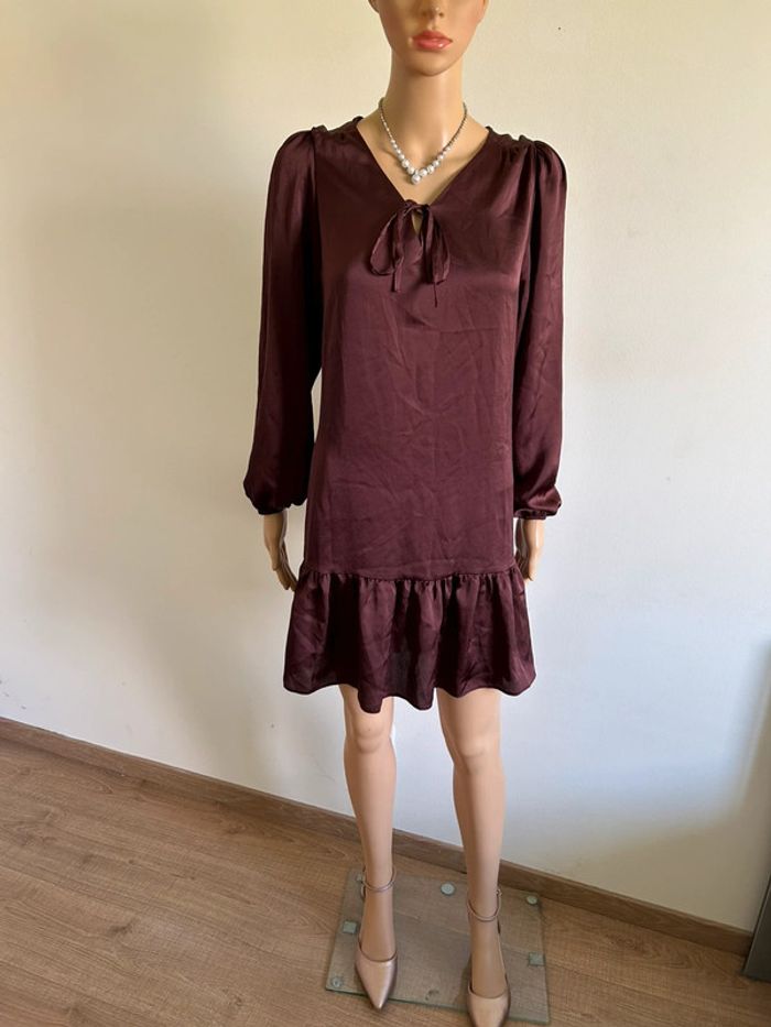 Robe figue neuve à manches longues Naf Naf taille 38 (valeur 60€) - photo numéro 3