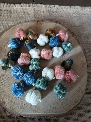 Lot de 26 pompons glands