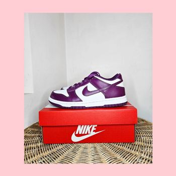 Basket Dunk low rétro white/viotech Nike P37,5