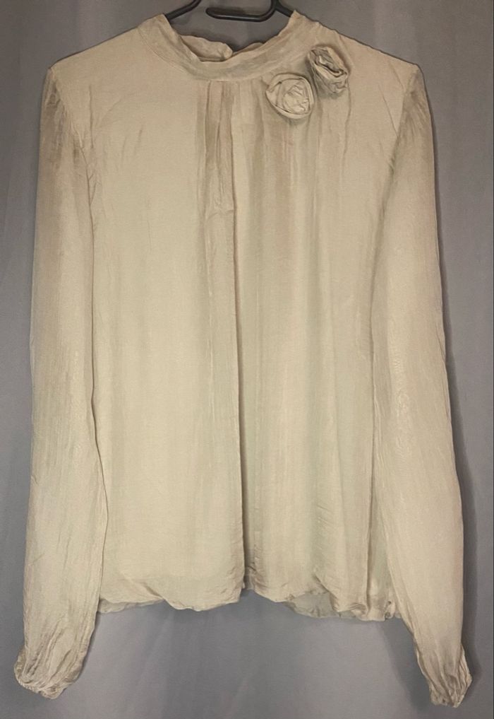 Haut beige »Marina Grey »manches longues