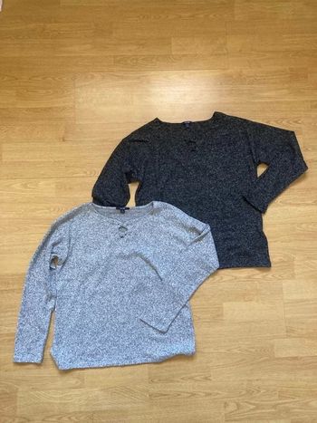 Lot de 2 pulls fins