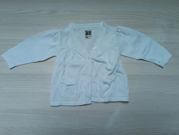 Gilet blanc 6 mois