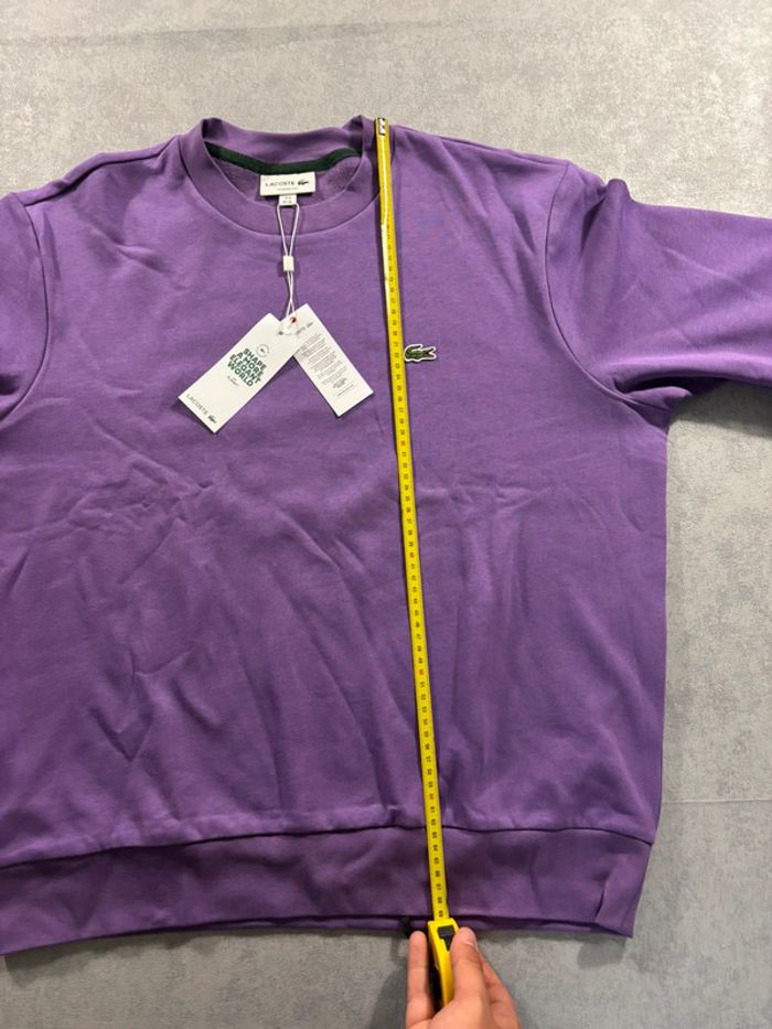 Sweat Lacoste Violet Taille XL Neuf avec étiquette - photo numéro 10