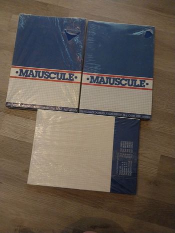 3 paquets de 100 feuilles doubles petits carreaux