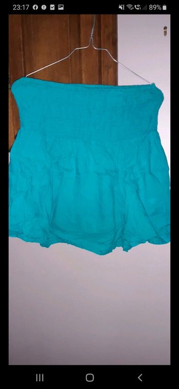 Bustier turquoise taille 40