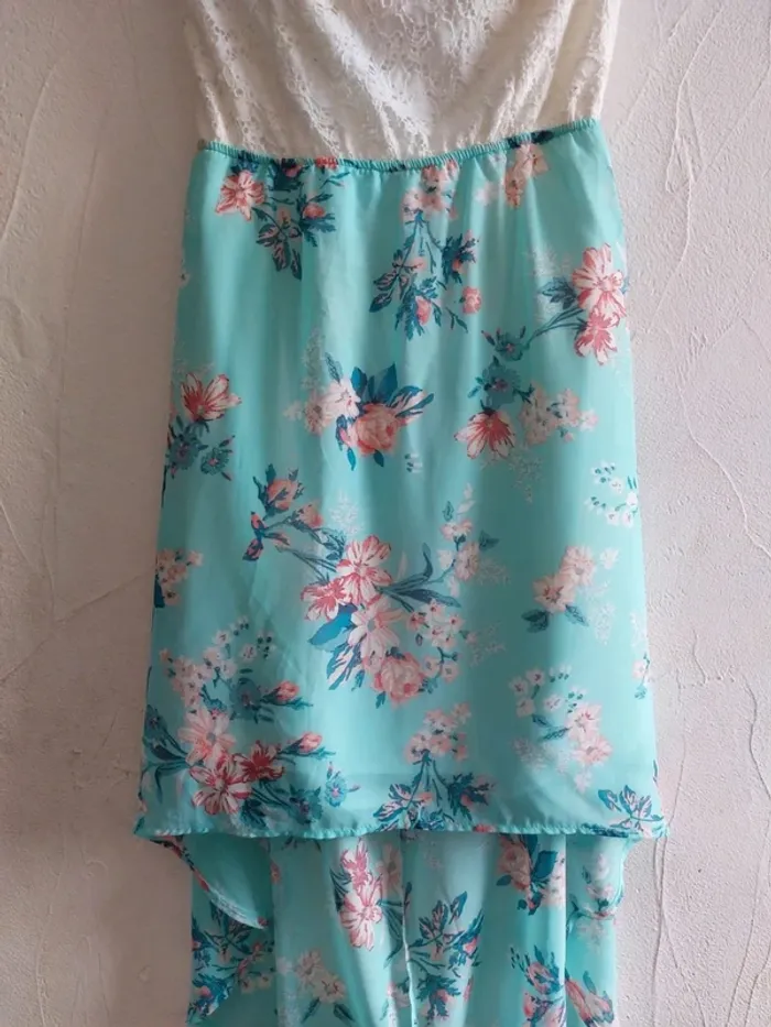 Robe bustier fleurie tendance Taille L - photo numéro 2
