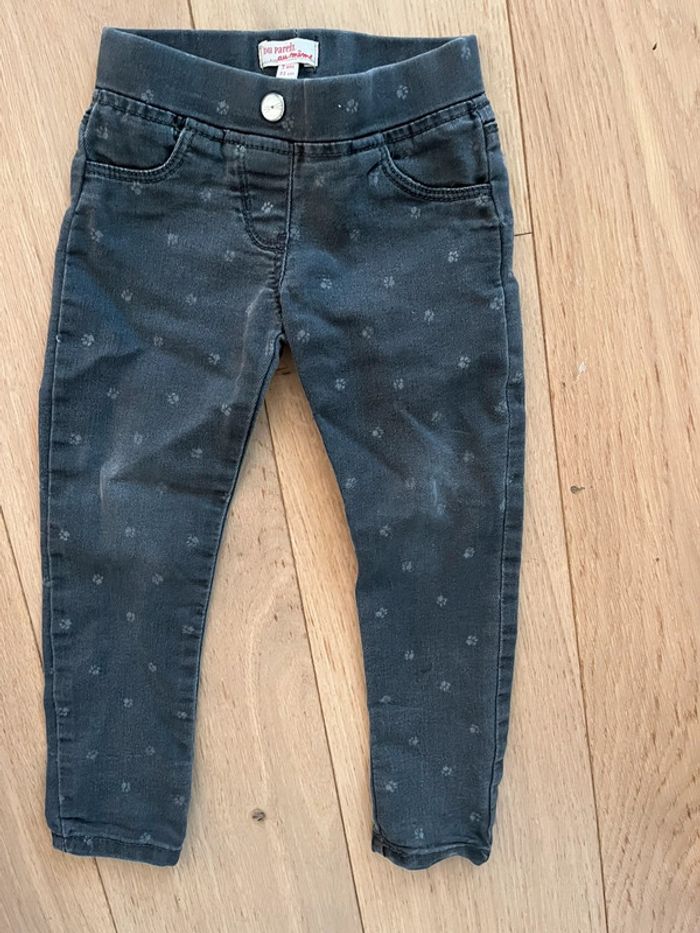 Pantalon jean gris DPAM 2 ans - photo numéro 2