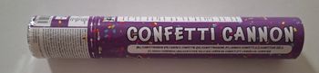 Canon à confettis multicolores