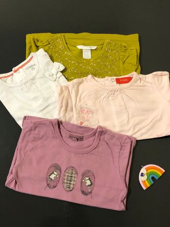 Lot de 4 t-shirt manches longues