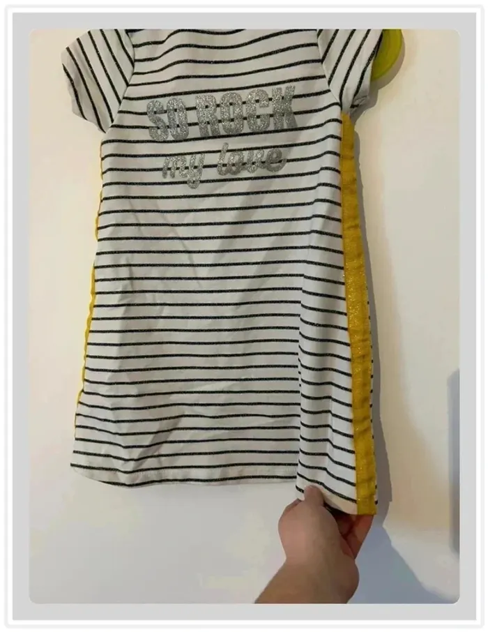 Robe marinière 36 mois, grain de blé - photo numéro 3