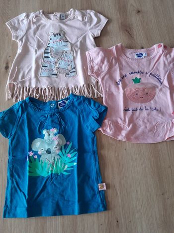 Lot de tee shirt bebe