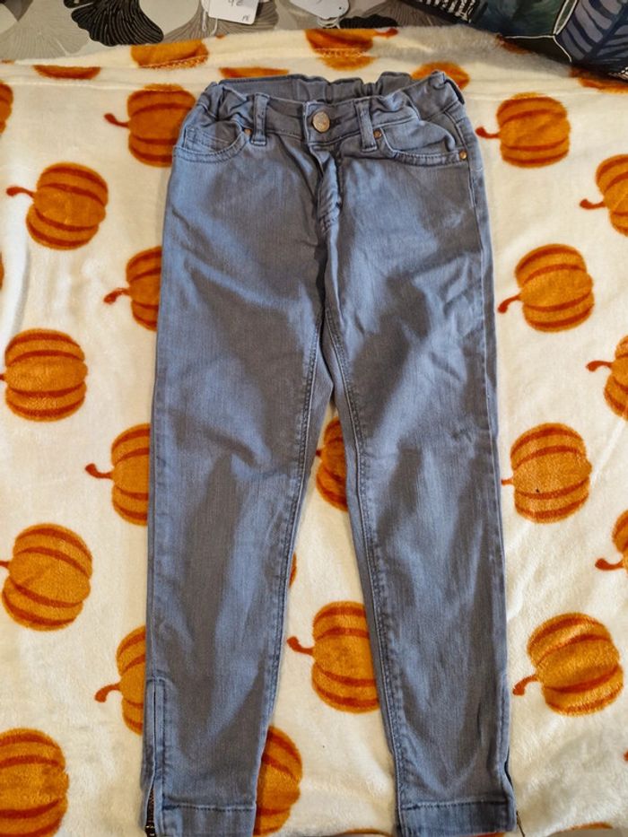 Pantalon fille zara girl 4/5 ans gris - photo numéro 2