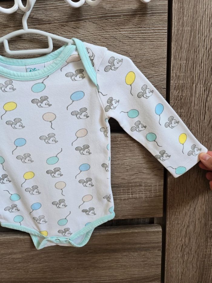 Vêtement Bébé - Bodies Mickey - Disney - 12 mois - photo numéro 4