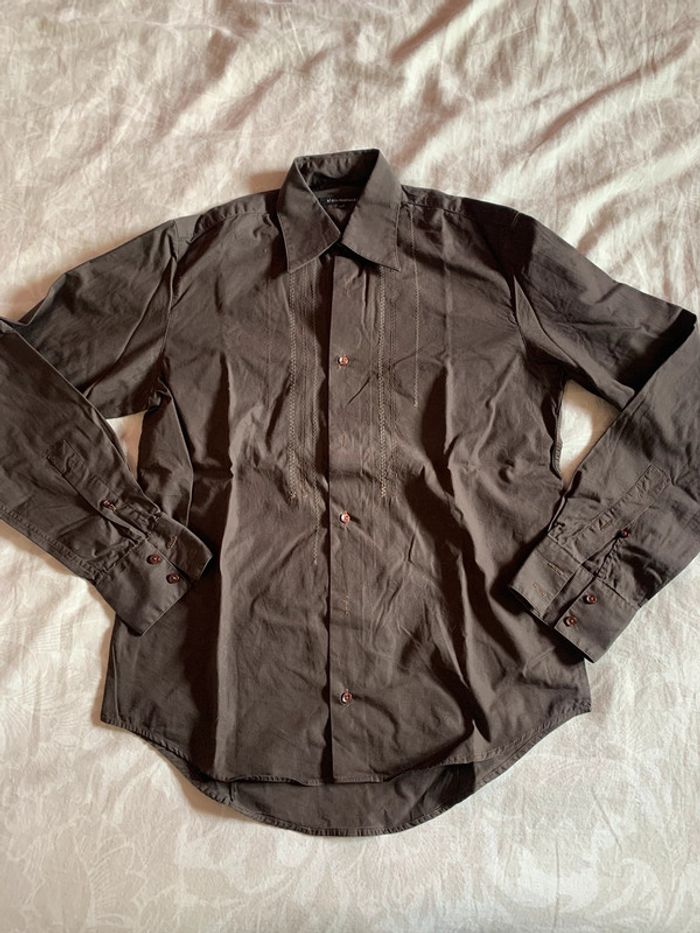Chemise marron homme
