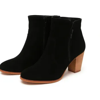 Bottines noires à talons