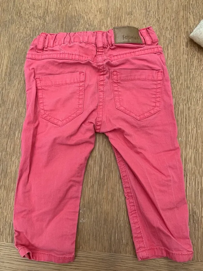 Pantalon rose 12 mois fille - photo numéro 3