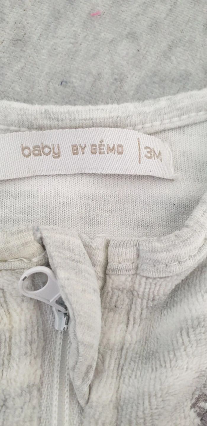 Grenouillere bebe garcon a zipper 3mois - photo numéro 2