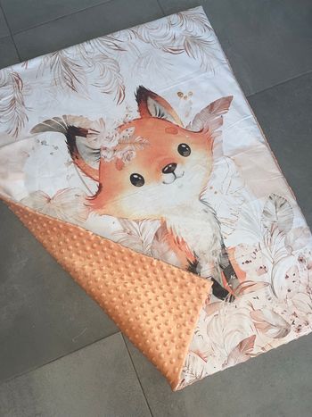 Couverture bébé renarde 