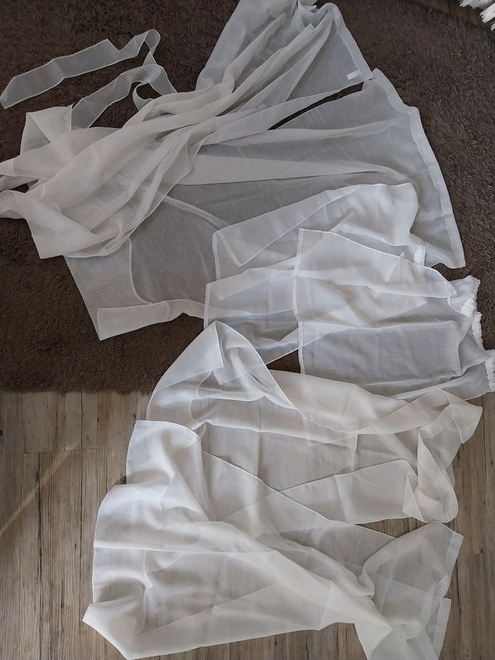 Lot de rideaux voilages vintage