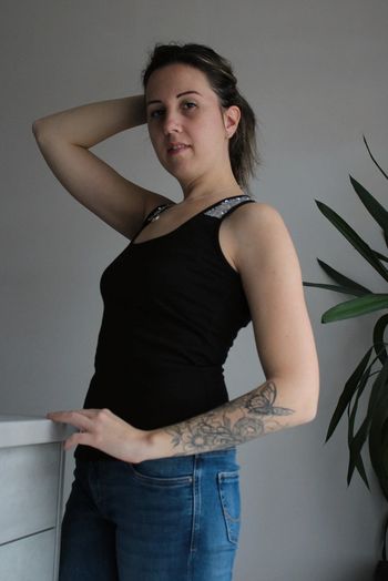 Débardeur argenté taille 38/M