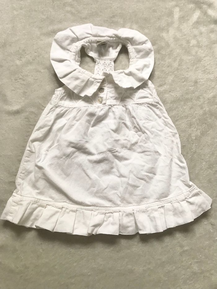 Robe blanche 3mois (la cotonnière)
