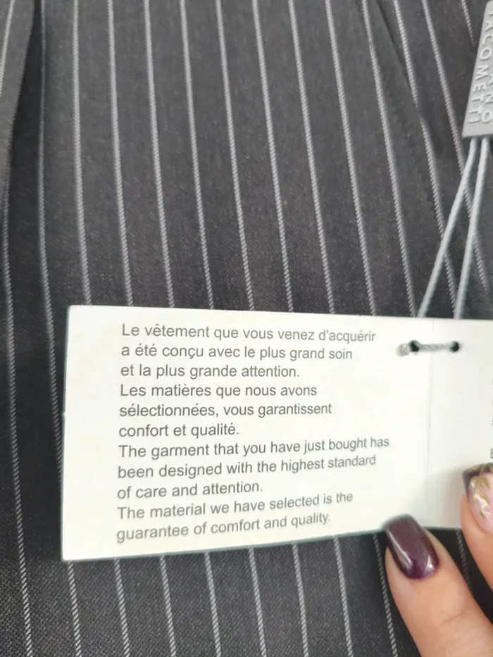 Pantalon habillé - Adriano Jacometti - taille 48 - photo numéro 4