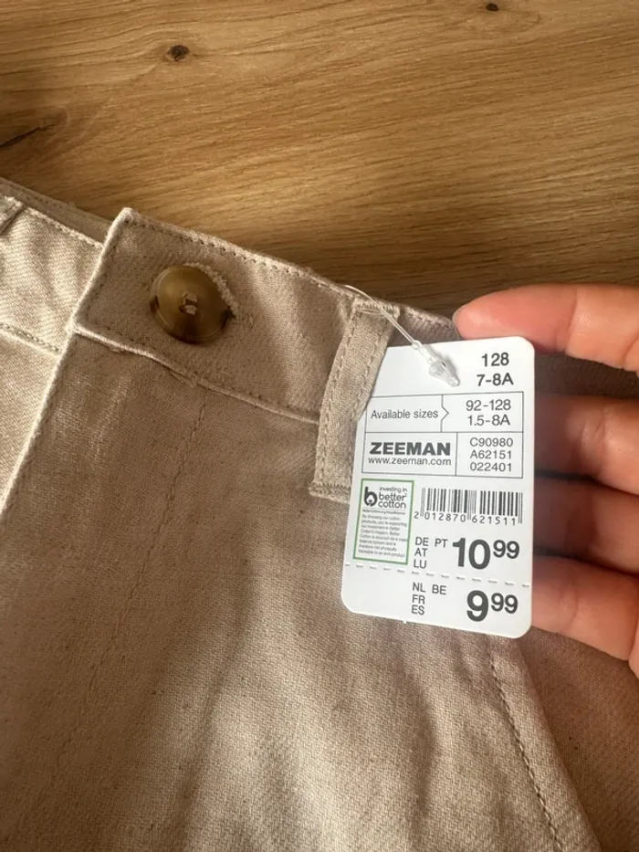 Pantalon en lin beige neuf 7/8ans - photo numéro 2