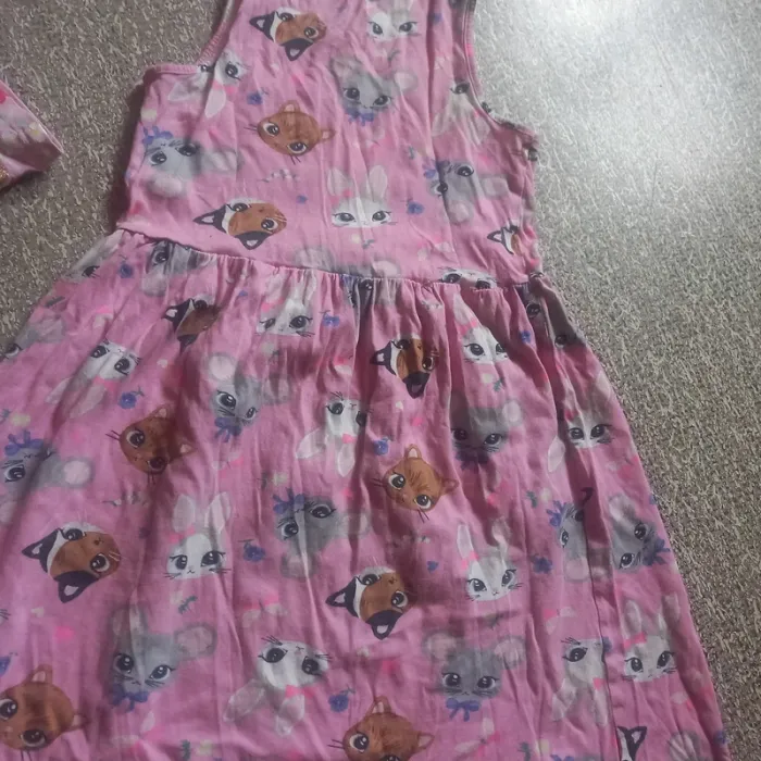 Robe débardeur chats 8/10ans - photo numéro 3