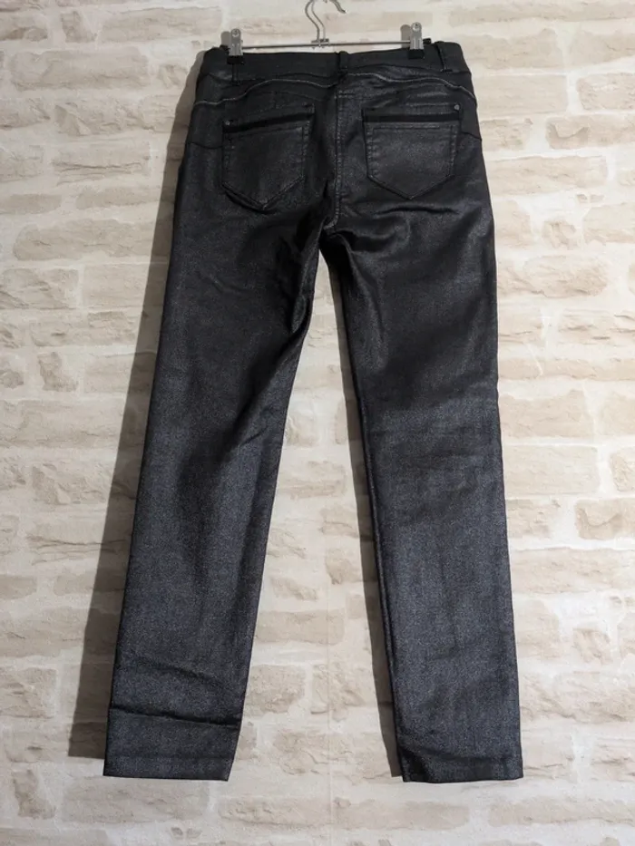 Pantalon Bréal – Taille L – gris effet pailleté - photo numéro 3