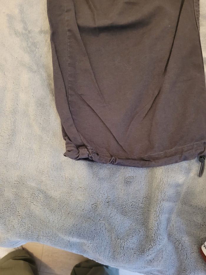 Pantalon gris large Stradivarius 34 - photo numéro 3