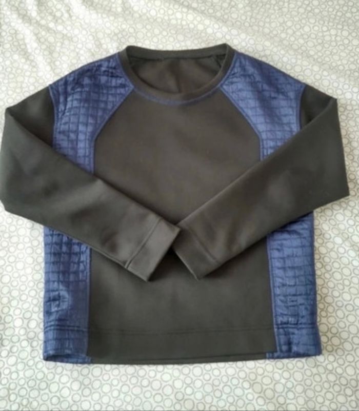 Pull Sandro noir et bleu taille 38 - photo numéro 5