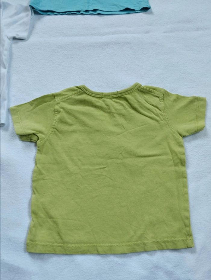 Lot t-shirts manches courtes garçon 12 mois - photo numéro 8