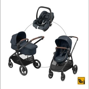 Poussette trio 3 en 1 Zelia 3 + Cosy Cabriofix I-size