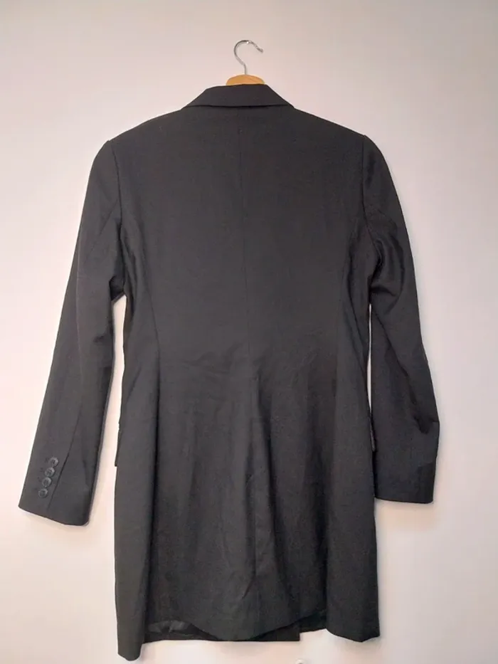 Veste blazer longue noire H&M 42 - photo numéro 2