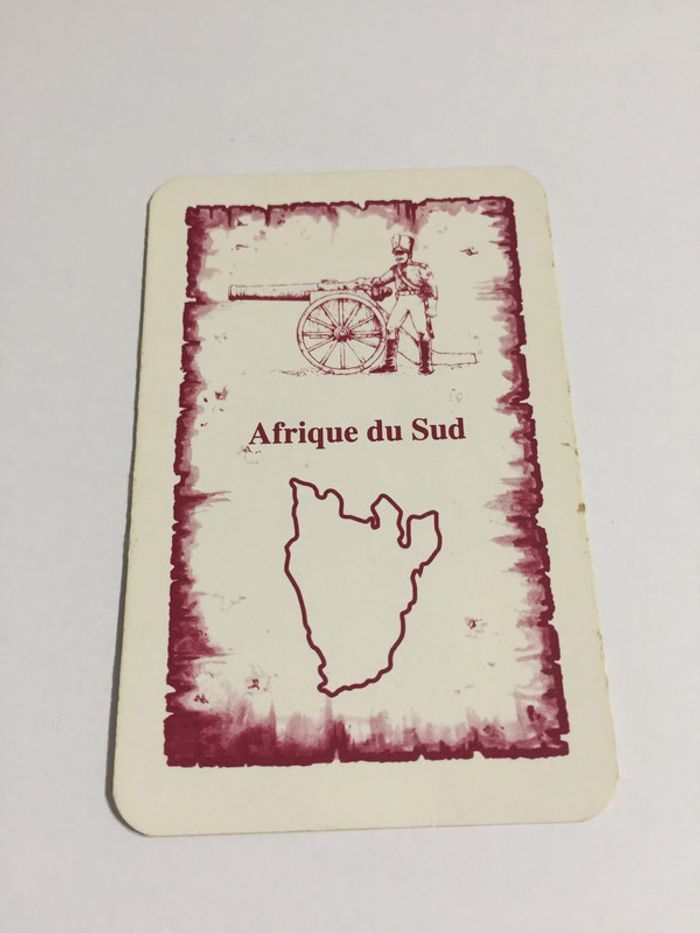 Carte Afrique du Sud pièce détachée jeu de société Risk la conquête du monde Parker #A54