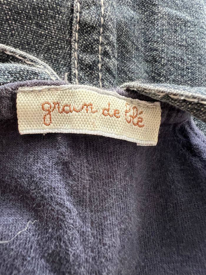 Salopette en jeans bleu - photo numéro 8
