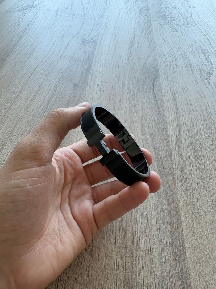 Bracelet hermes noir homme - photo numéro 2