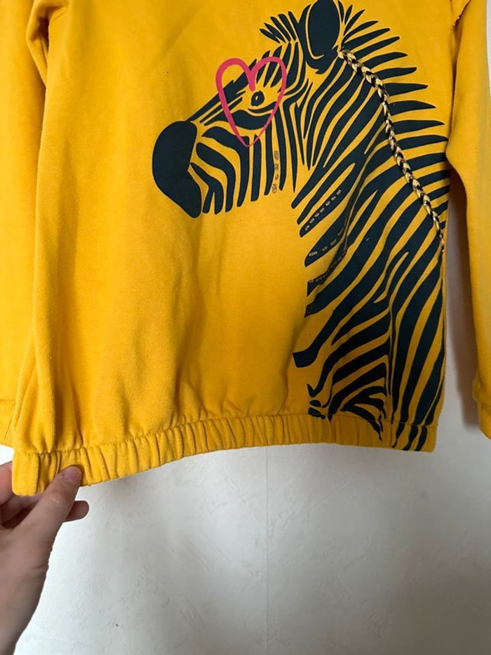 Pull molletonné avec volants imprimée zèbre fille 12 ans Gémo - photo numéro 6